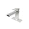 Everflow Bathroom Faucet w/ Deck Plate, 1 handle, 1 or 3 hole Stainless Brushed Nickel BCR-V10N - alternate 1